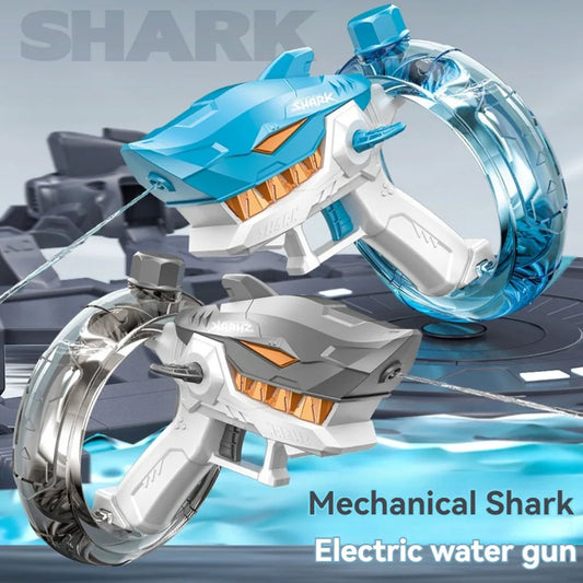 NEW SHARK ECLECTIC WATER GUN TOYS FULLY AUTOMATIC CONTINUOUS FIRE WATER GUN LARGE CAPACITY BEACH SUMMER CHILDERN