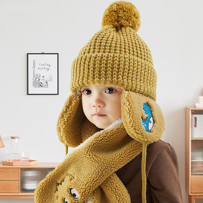 CHILDRENS FLEECE WARM HAT & SCARF SET