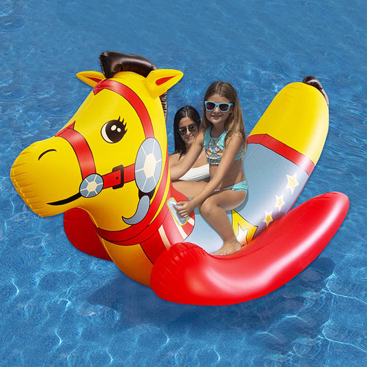 CHILDREN'S GIANT INFLATABLE RIDING POOL CHAIR