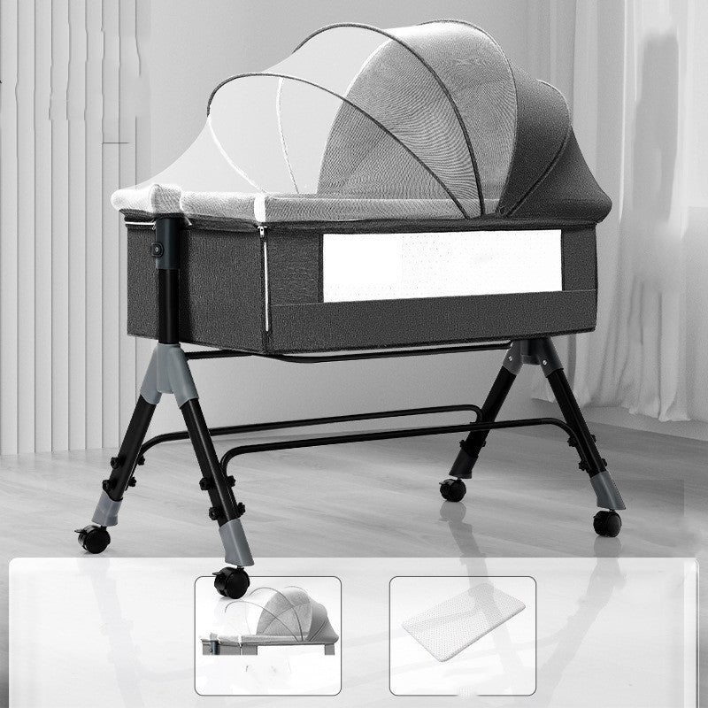 BABY SPLICING PORTABLE MULTIFUNCTIONAL FLODING CRADLE BED