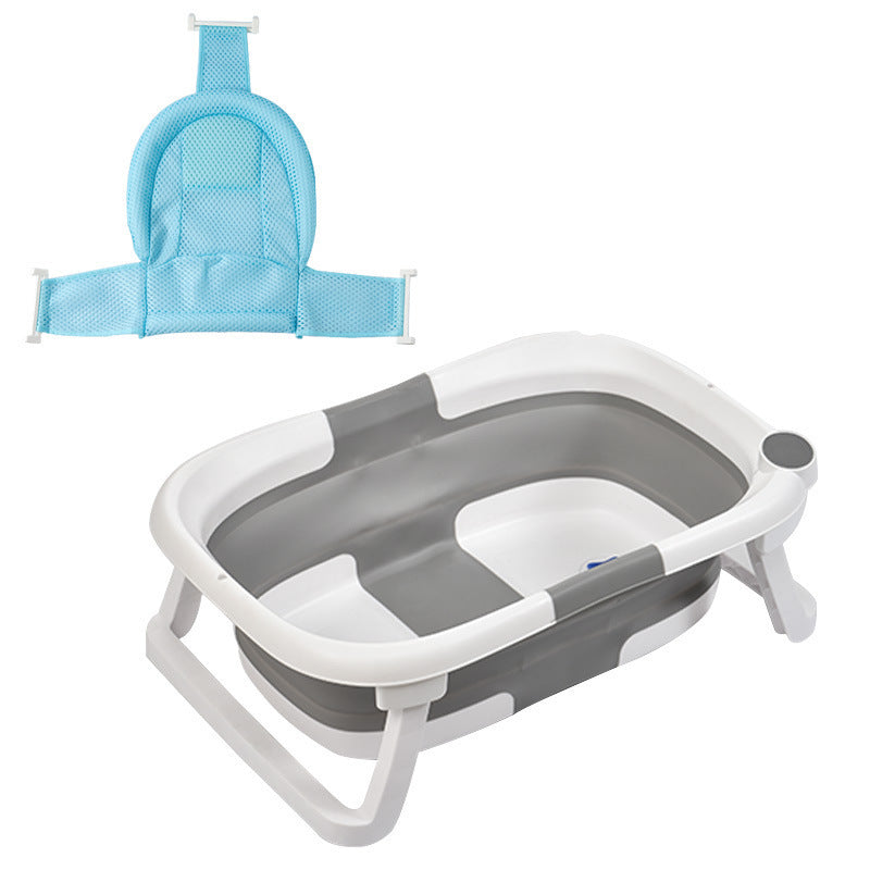 BABY BATHTUB WITH WATER TEMPERATURE (NON-SLIP), FOLDABLE