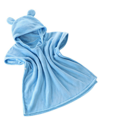 CHILDREN'S BATH TOWEL WITH CAP