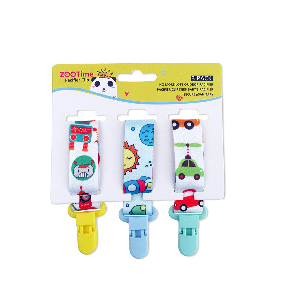 Cartoon Pacifier Chain 3pcs