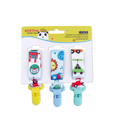 Cartoon Pacifier Chain 3pcs