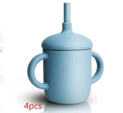 NEW BABY FEEDING CUP STRAW WATER BOTTLE SIPPY CUP