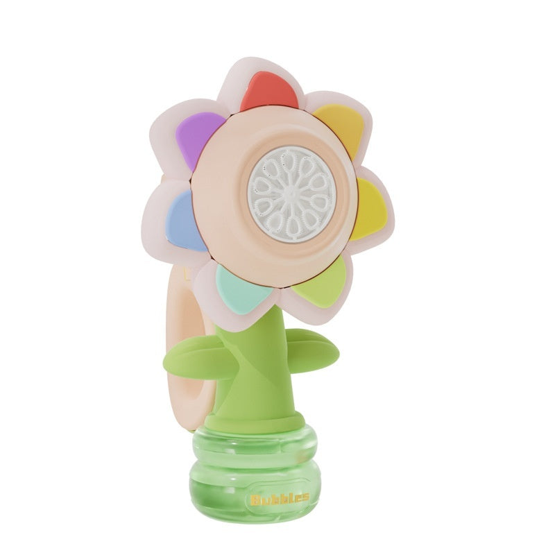 DANCING SUNFLOWER BUBBLE MACHINE AUTOMATIC ELECTRIC SWING TOY FOR CHILDERN GIFT