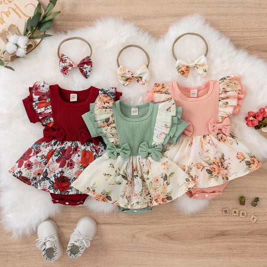 Summer Baby Girl Dress With Ruffles