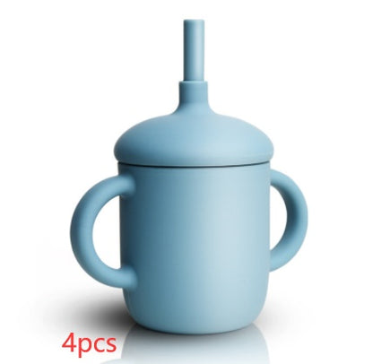 NEW BABY FEEDING CUP STRAW WATER BOTTLE SIPPY CUP