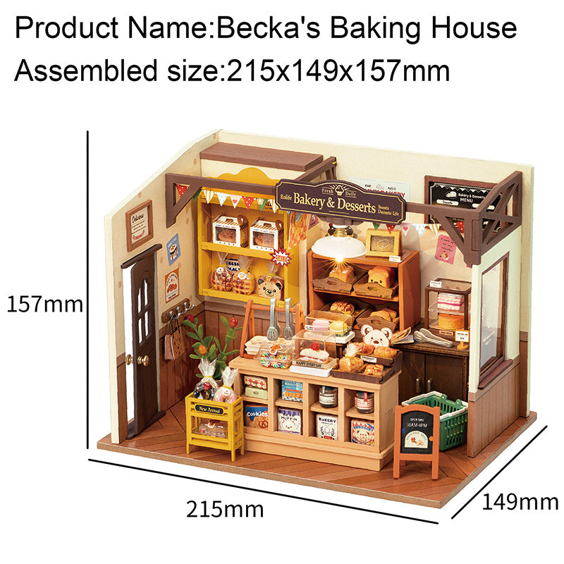 BECKAS BAKING HOUSE DIY MINIAUTRE HOUSE FOR KIDS