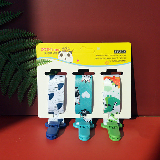 Cartoon Pacifier Chain 3pcs