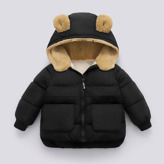 Baby Puffer Jacket in Black Color