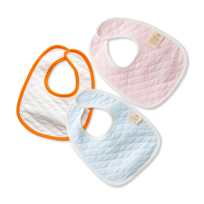 NEWBORN BABY FEEDING BIB THICKENED DOUBLE PURE COTTON