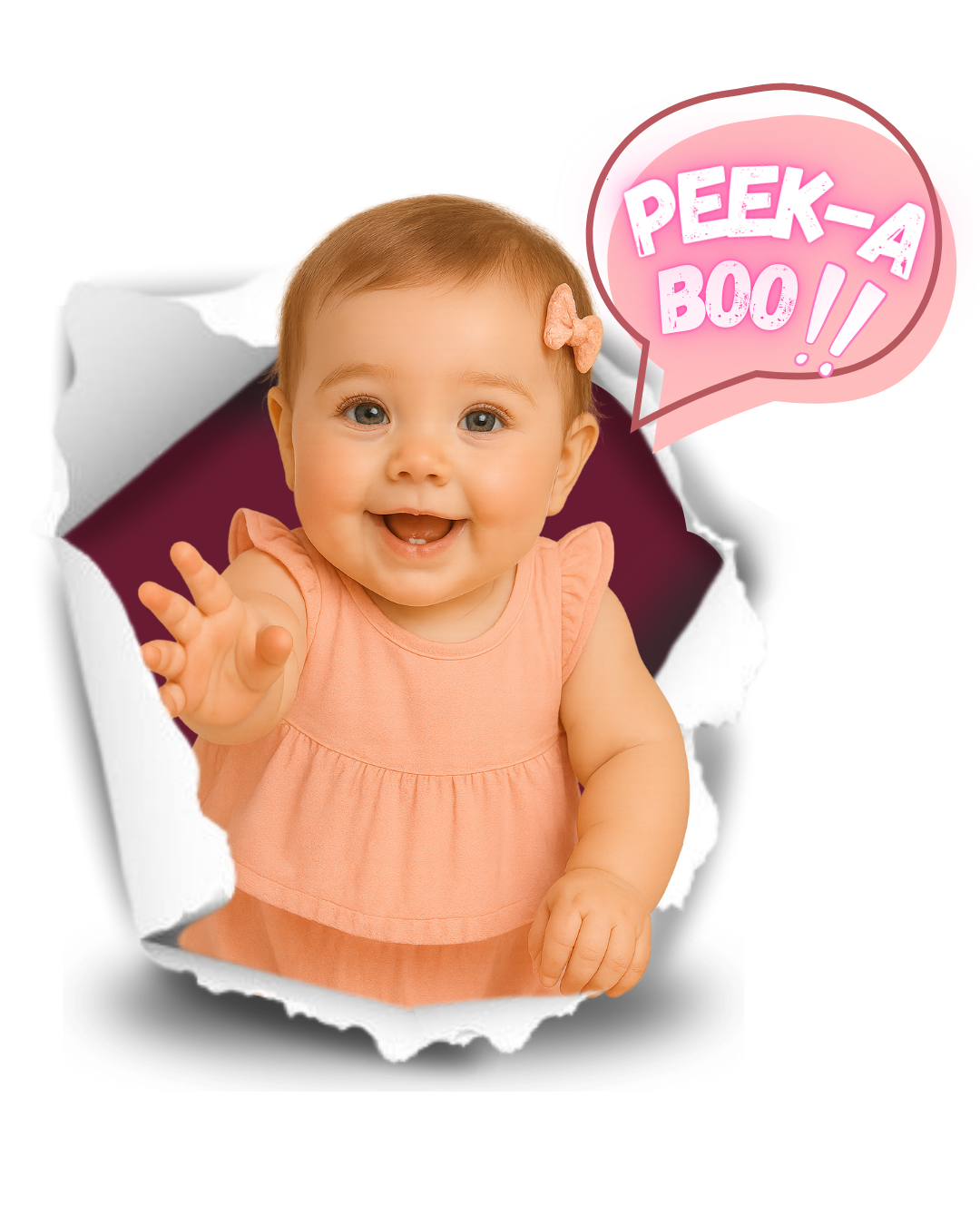 Happy baby pop-out