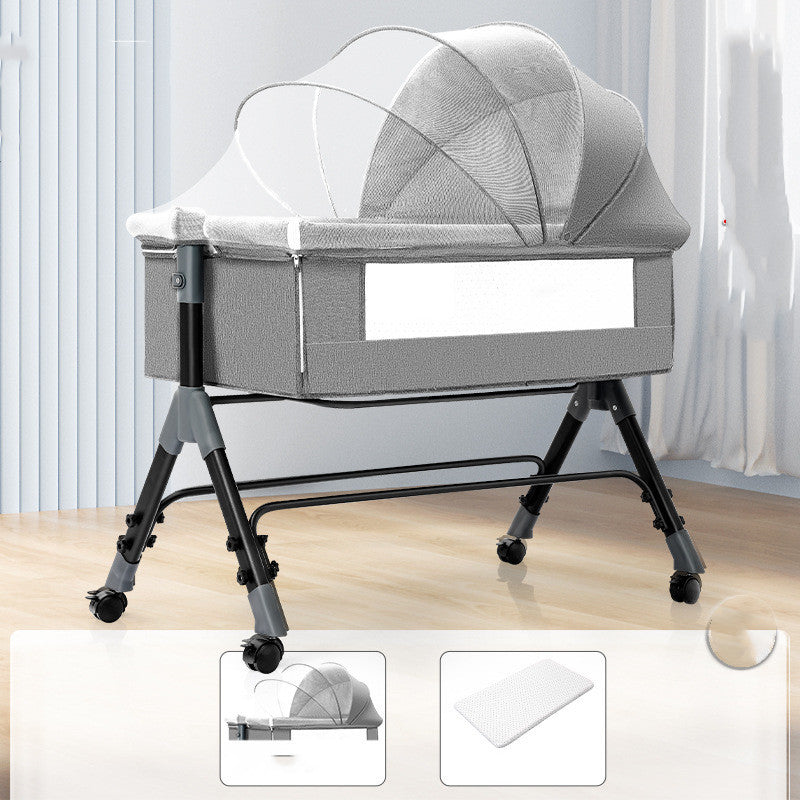 BABY SPLICING PORTABLE MULTIFUNCTIONAL FLODING CRADLE BED