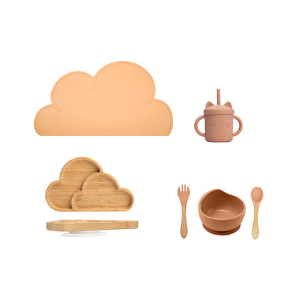 WOODEN FEEDING TABLEWARE SETS KIDS FEEDING SUPPLIES BAM