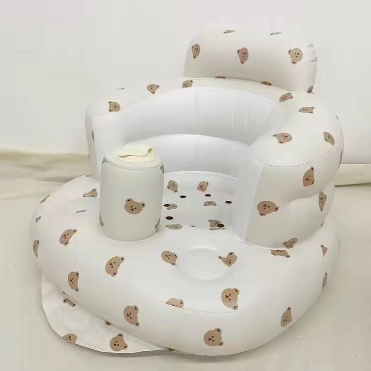 PORTABLE INFLATABLE BABY DINING CHAIR FOR BATHING & SWIMMING