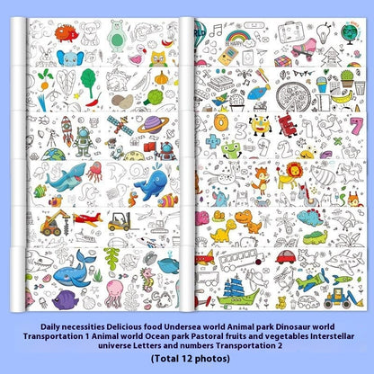 Graffiti Picture Coloring Scroll