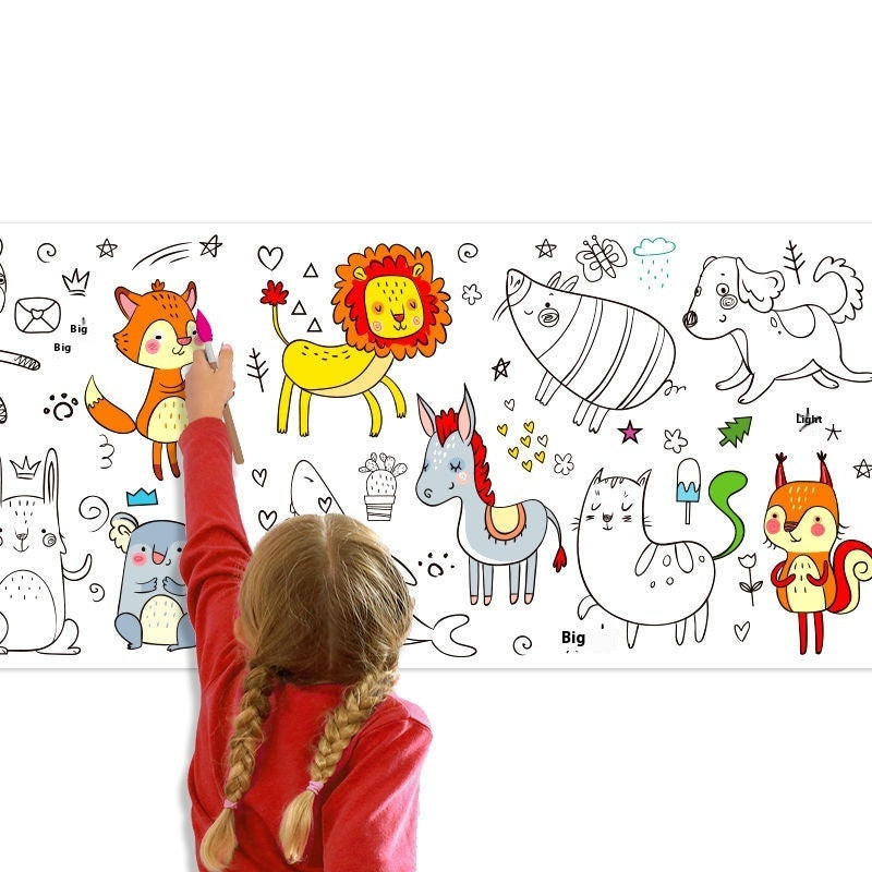 Graffiti Picture Coloring Scroll