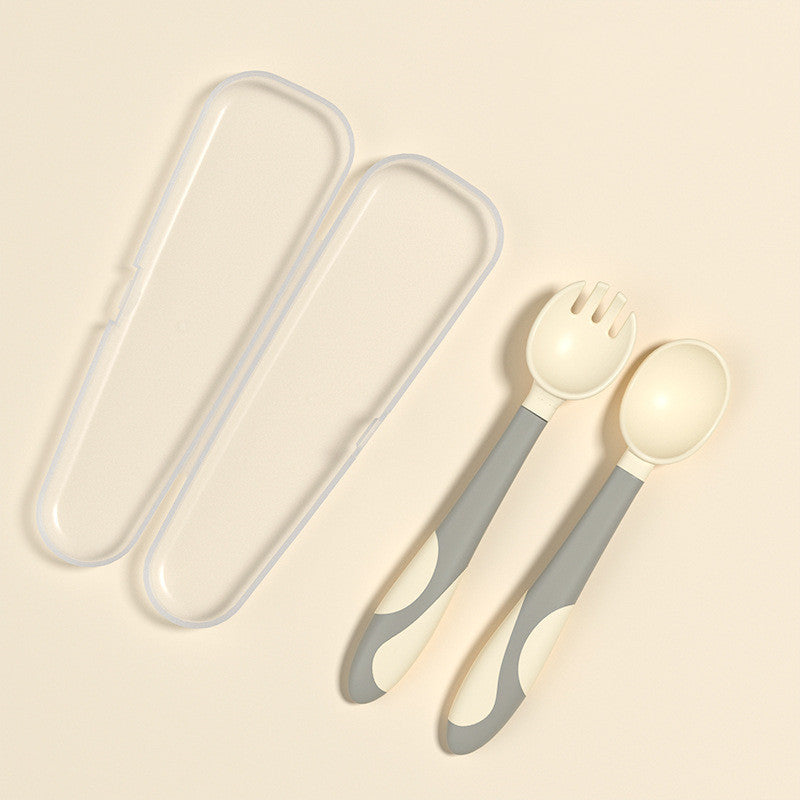 BABY TRAINING FORK SPOON TWIST SPOON CHILDRENS TABLEWARE SET