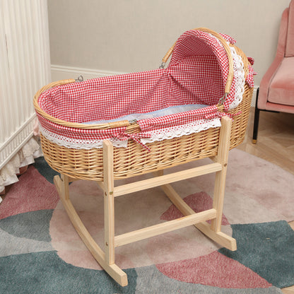 SOLID WOOD NEWBORN BABIES SLEEPING CRADLE