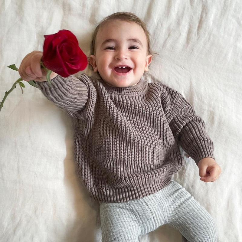 Soft Cotton Baby Knit Sweater Pullover