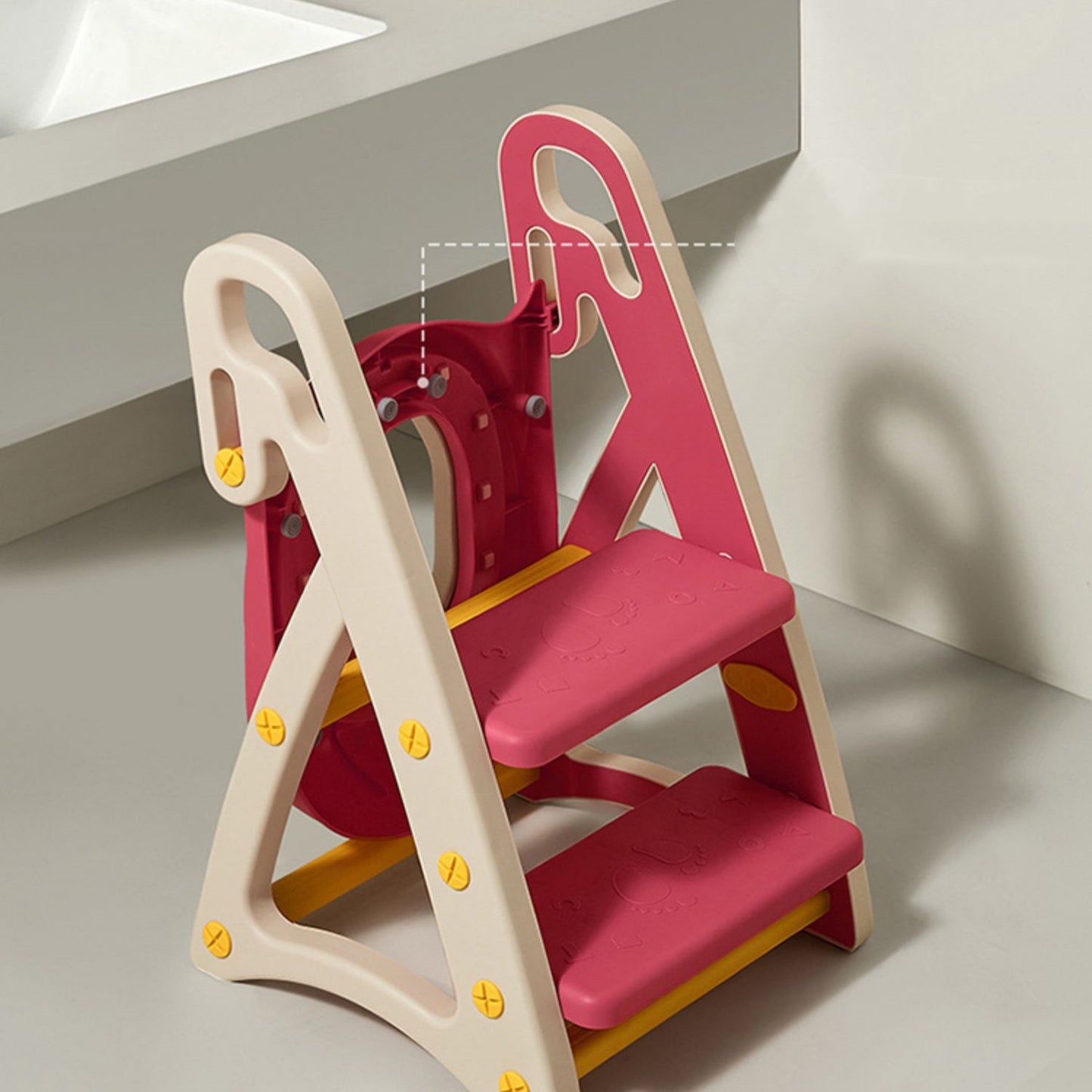 ADJUSTABLE BABY TODDLER TOILET TRAINER WITH STEP STOOL LADDER FOR BOY & GIRL